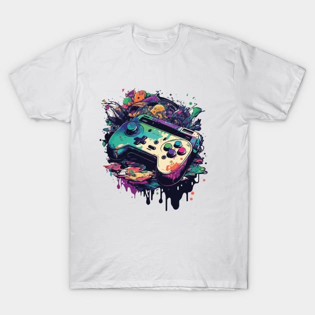 Get Ready to Level Up with Game Controller T-Shirt by kanisky